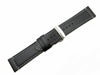 Genuine Swiss Army AirBoss Black Smooth Leather 23mm Watch Strap image