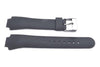 Genuine Swiss Army Black Smooth Rubber 13mm Peak Watch Strap
