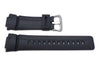 Genuine Casio Black Resin 16mm Watch Band- 10001449