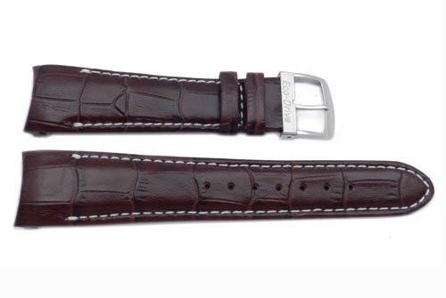 Genuine Brown Textured Leather 22mm Eco-Drive Watch Strap by