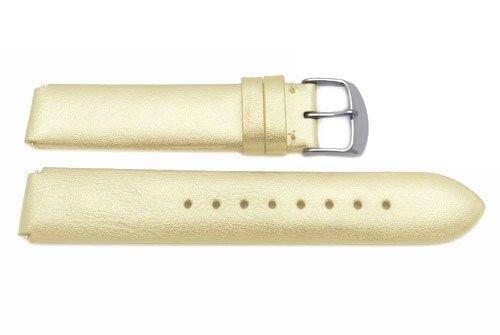 Genuine Leather Metallic Gold Philip Stein Style 18mm Watch  display picture 1