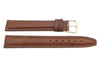 Brown Oil Tanned Leather Long Ladies' Watch Band