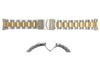 Hadley Roma Brushed Finish Dual Tone Rolex Oyster Style Watch Bracelet