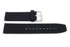 Black Silicone Cross Hatch Design 22mm Watch Strap