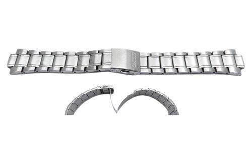 Seiko Polished Stainless Steel 22mm Push Button Fold-Over Clasp