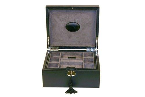 Black Leather Dresser Organizer Watch and Jewelry Box for 3 Watches | Total  Watch Repair