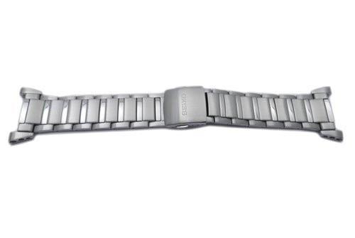 Seiko Sportura Silver Tone 22mm Stainless Steel Fold-Over Push