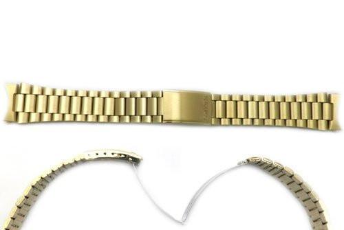 Seiko Gold Tone Stainless Steel 19mm Fold-Over Clasp Watch
