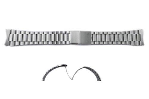 Seiko Silver Tone Stainless Steel 19mm Fold-Over Clasp Watch