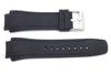 Kenneth Cole Black Rubber 28/20mm Watch Strap