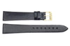 Movado Genuine Textured Leather Black Lizard Grain 18mm Watch Strap