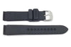 Genuine Seiko Black Silicone 18mm Watch Strap