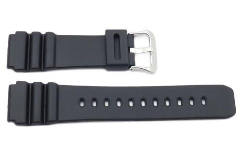 casio marine gear armband Genuine Casio Marine Gear Series Black Resin 22mm Watch Strap- 70368314