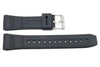 Black Rubber Casio Style 22mm Watch Band