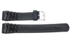 Black Rubber Casio Style 20mm Watch Band