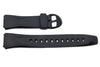 Genuine Casio Black Resin 24.5/16mm Watch Strap- 10101126