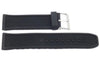 Black Textured Rubber P-24S 24mm Watch Strap
