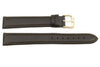 Genuine Smooth Dark Brown Long Leather 18mm Watch Strap