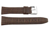 Kenneth Cole Genuine Textured Leather Brown Alligator Grain 26mm Watch Strap
