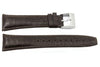 Kenneth Cole Genuine Textured Leather Brown Crocodile Grain 26mm Watch Strap