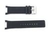 Kenneth Cole Black Polyurethane 26/17mm Watch Strap