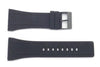 Kenneth Cole 30mm Black Polyurethane Watch Strap