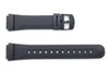 Genuine Casio Black Resin 22/17mm Watch Strap- 10090665