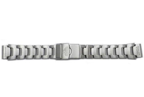 Genuine Casio Pathfinder Silver Tone Stainless Steel 22/18mm Watch Band- 10332896