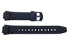 Genuine Casio Black Resin Watch Strap With Black Buckle - 10212268