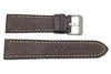 Genuine Smooth Leather Anti-Allergic Dark Brown Panerai Watch Band