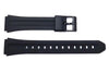 Genuine Casio Black Resin 22/18mm Watch Strap