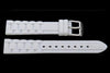 Hadley Roma White Silicone Diver Watch Band