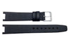 Genuine ESQ Black Smooth Leather 16mm Watch Strap
