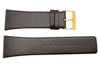 Genuine Skagen Dark Brown Genuine Leather 28mm Watch Strap - Screws