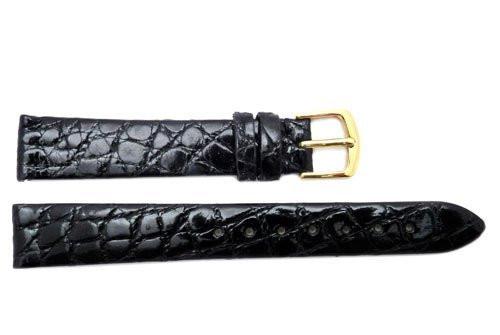 Hadley Roma Ladies Genuine Crocodile Leather Black Watch  display picture 1