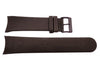 Genuine Skagen Dark Brown Genuine Leather 24mm Watch Strap - Pins