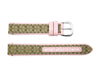Coach Women's 15mm Brown Monogram w/ Pink Leather Accent Watch Strap image