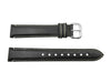 Coach 18mm Black Leather Watch Strap w/ White Stitching image