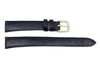 Hadley Roma Genuine Black Lizard Flat Elegant Short Watch Strap