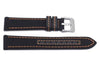 Hadley Roma Genuine Kevlar Orange Contrast Stitching Watch Band