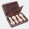 4 Watch Travel Case Brown Leather image