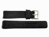 Genuine Kenneth Cole Faux Fur 20mm Black Leather Watch Band image