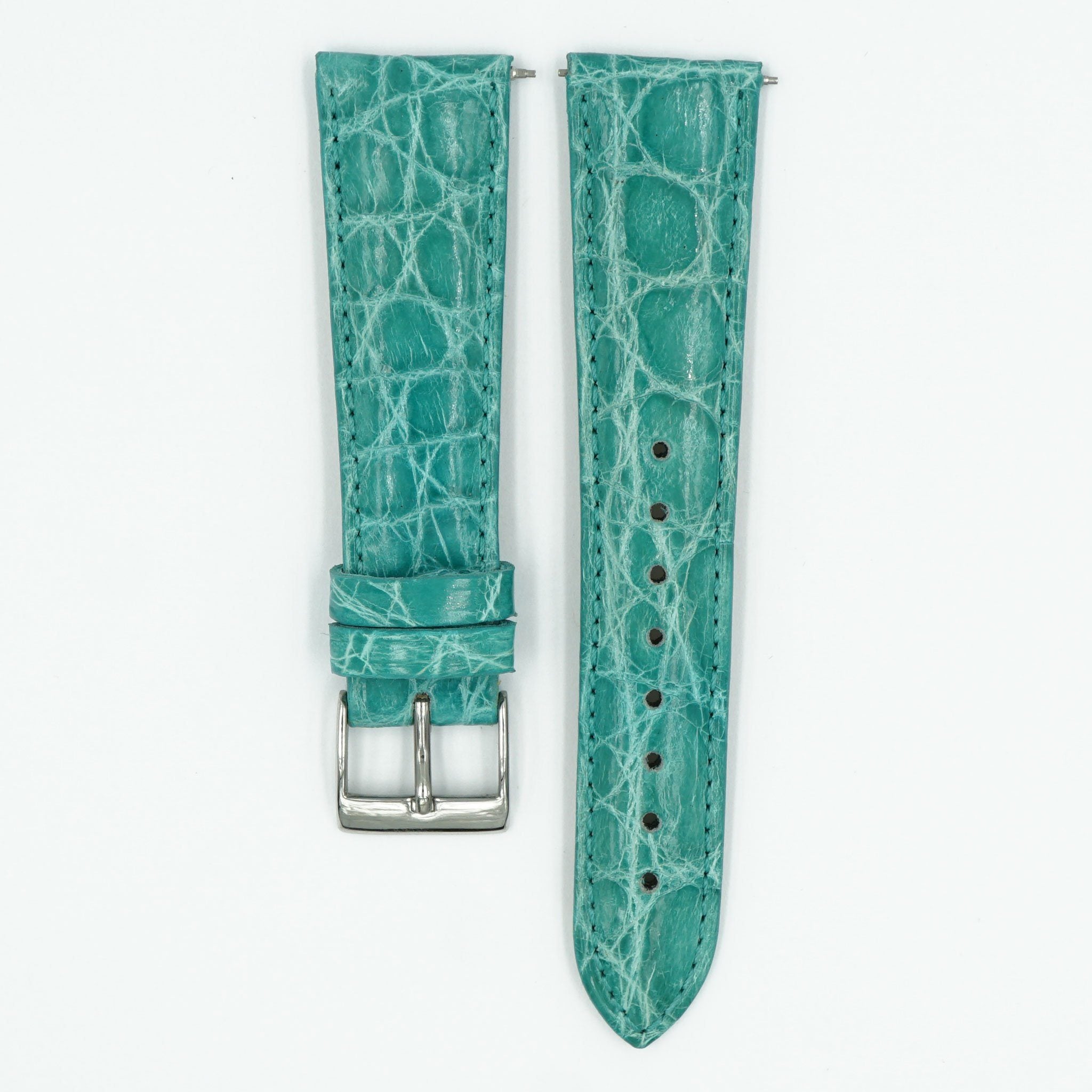 Cecil Turquoise Silver Tone Womens Watch 32mm Green Leather Strap w New Battery CC” women main image 2