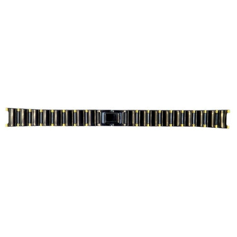 Genuine Pulsar Black Dual Tone Stainless Steel Bangle Clasp 13mm Watch Bracelet image