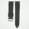 Aged Vintage Italian Black Leather Watch Strap image