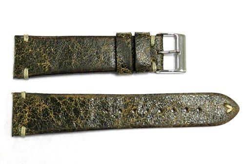 Vintage Handmade Stitched Distressed Leather Watch Band  display picture 3