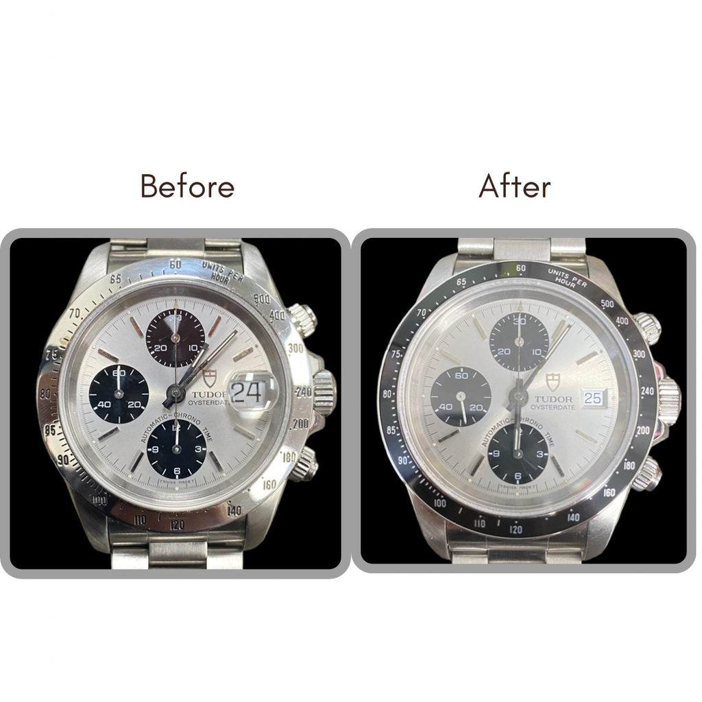 BEFORE AND AFTER - Bezel Replacement for Tudor (37CF1211)