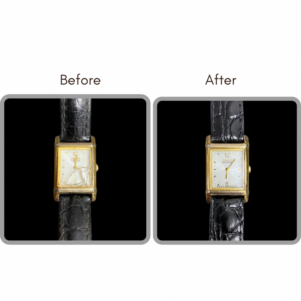 BEFORE AND AFTER - Movement Replacement, Crystal Replacement,Band Replacement, Gasket Replacement, and Water Pressure Testing for Citizen B023-S001561