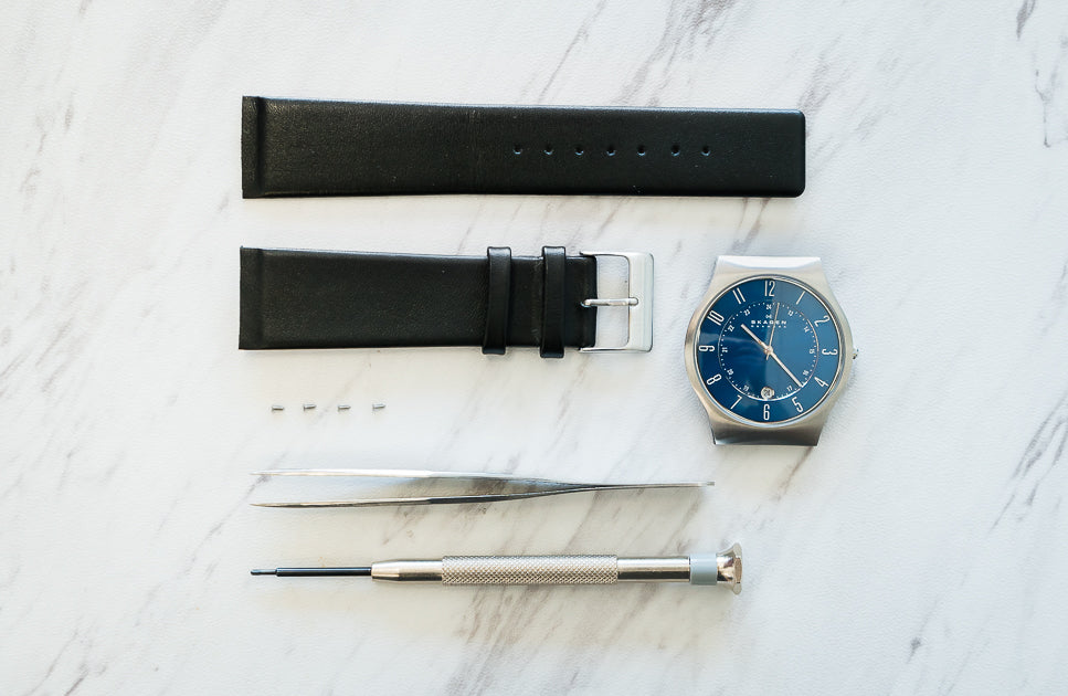How to change a watch band with screws best sale
