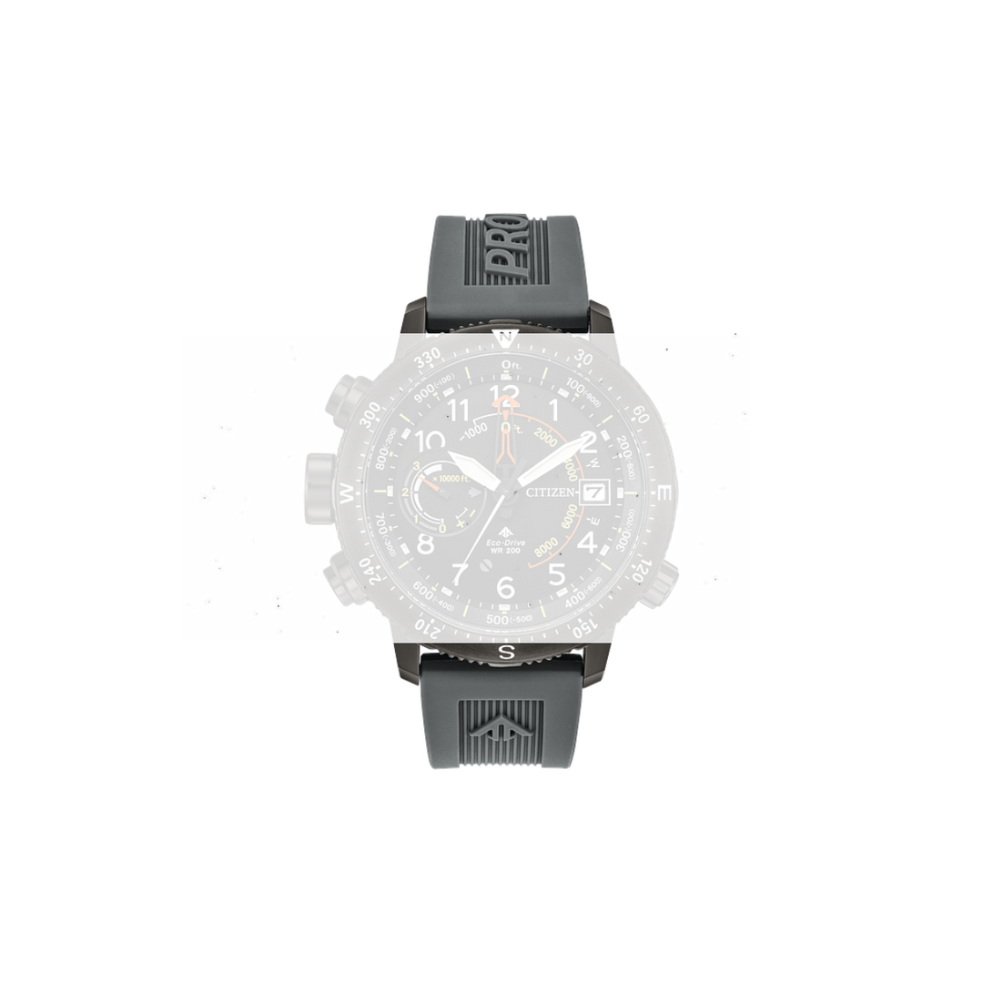 Citizen 59-R50374 Grey Silicone Rubber Strap